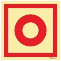 Sinal Segurança Contra Incêndio - Fotoluminescente (150x150mm)