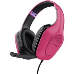 Auscultadores Headset Gaming GXT 415P Zirox (Rosa) - TRUST