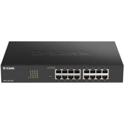 Switch de Rede Gerido 16 Portas Gigabit (Preto) - D-LINK
