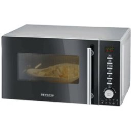 Microondas c/ Grill MW 7773 20L 800W (Preto/Prateado) - SEVERIN