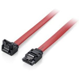 Cabo SATA Interno 6Gbps Ângulo Recto (50cm) - EQUIP