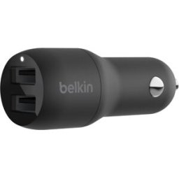 Carregador de Isqueiro Boost Charge 2x USB-A 24W (Preto) - BELKIN