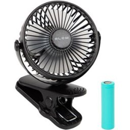 Ventoinha 3 Velocidades 2W USB/Bateria c/ Clipe (Ø10cm) - BLOW