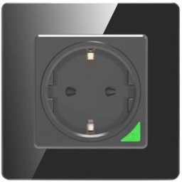 Tomada Inteligente N-WOT10-EU-B WiFi Tuya (Preto) - AVATTO