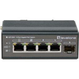 LevelOne Switch Industrial 5 Portas 10/100/1000Mbps IGP-0501 - LEVEL ONE