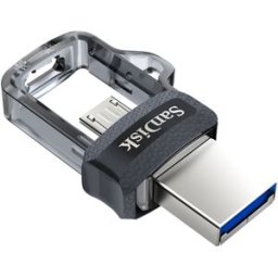 Pen Drive USB 3.0 Ultra Dual Drive 128GB (Transparente) - SANDISK