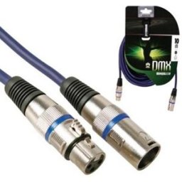 HQPOWER Cabo DMX Canon Macho - Canon Fêmea 10 mts (Profissional) - HQ POWER