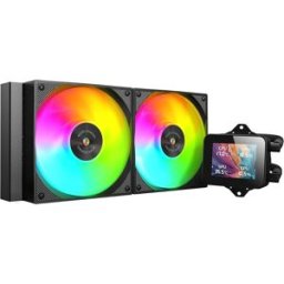 Water Cooler CPU MLVISION240 120mm ARGB c/ Ecrã (Preto) - MARS-GAMING