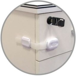 Pack 3x Bloqueios Segurança Ajustáveis p/ Portas - GSC