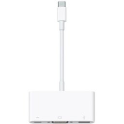 Cabo Adaptador USB-C Macho - VGA / USB-A / USB-C (Branco) - APPLE