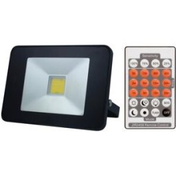Projector LED IP65 220V Branco 4000K 20W 1600Lm c/ Sensor Presença Discreto - PEREL