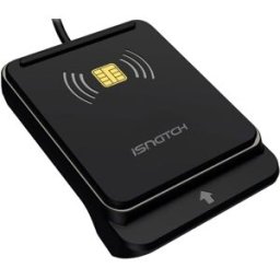 Leitor de Cartões Inteligente p/ Carteiras Eletrónicas e Cartões de Saúde (Preto) - ISNATCH