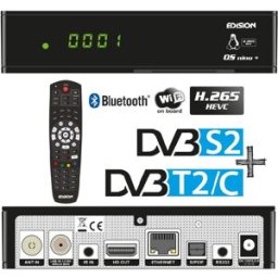 Receptor COMBO Satélite DVB-S2 + Cabo/TDT DVB-T2/C Full HD Wi-Fi/Bluetooth (Linux/Enigma2) - EDISION