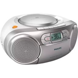 Rádio Portátil FM/CD/Cassete (Cinzento) - PHILIPS