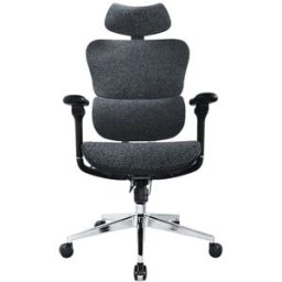 Cadeira de Escritório Ergonômica Premium c/ Apoio de Cabeça e Braços (Azul/Preto) - EQUIP