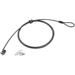 Cabo de Segurança Anti-Roubo 1,52mts c/ 2 Chaves (Preto/Prateado) - LENOVO