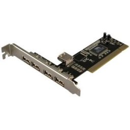 Placa PCI 4 + 1 Portas USB 2.0 - LogiLink