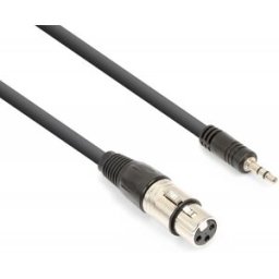 Cabo Canon Fêmea - Jack 3,5mm Macho Stéreo (50cm) - VONYX CX320-05