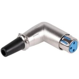 Ficha Canon Metática 3 Pinos Femea 90º