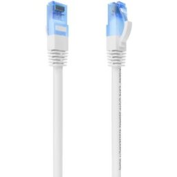Cabo de Rede Cat.6 RJ45 UTP AWG26 CCA Branco (0,30mts) - AISENS