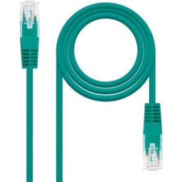 Cabo de Rede RJ45 Cat5e U/UTP Verde (1 metro) - Nanocable