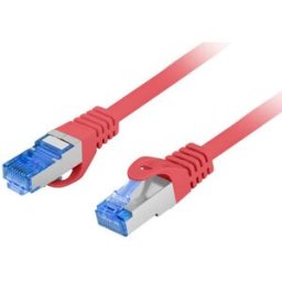 Cabo de Rede S/FTP RJ45 CAT6A Vermelho (2 mts) - LANBERG