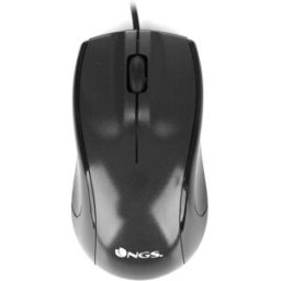 Rato USB Óptico 800DPI (Preto) - NGS Black Mist