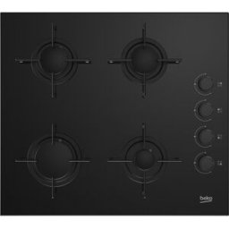 Placa a Gás 4 Zonas HING64120SB (Preto) - BEKO