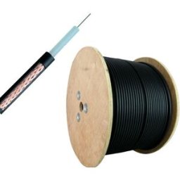 Bobine Cabo Coaxial RG59 Preto (300 mts)