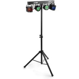 Barra LED´s Portátil DMX c/ 2 Projetores PAR Strobe + 2 Projectores Derby RGBW - MAX