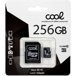 Cartão de Memória Micro SD c/ Adaptador 256GB (Classe 10) - COOL