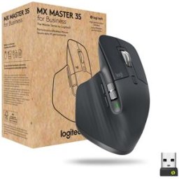Rato Laser MX Master 3s Business RF Wireless + Bluetooth 8000 DPI - LOGITECH