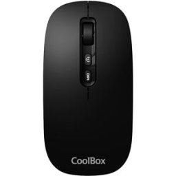 Rato Ótico W02 RF Wireless + Bluetooth 1600DPI (Preto) - COOLBOX
