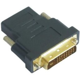Ficha Adaptadora DVI 24+1 Macho -> HDMI Femea - Nanocable