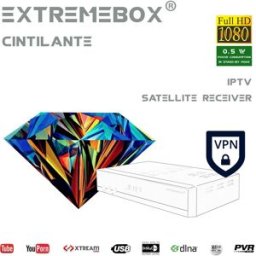 Receptor Full HD (Satélite + IPTV) Ethernet - EXTREMEBOX