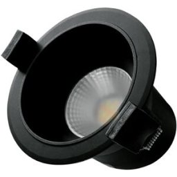 Projector LED COB Redondo p/ Encastrar Série Mandani 7W 3000-4000-6500K 650Lm (Preto) - GSC