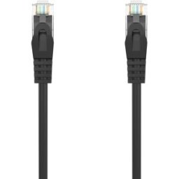 Cabo de Rede RJ45 Cat6a U/UTP (UTP) Preto (50 cm) - AISENS