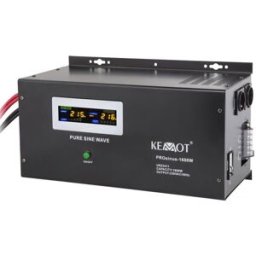 Conversor 12V -> 220V 1600W (ONDA PURA) Estabilizador Tensão c/ Função Carregamento Bateria - KEMOT