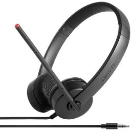 Auscultadores Headset Stereo Analog (Preto) - LENOVO