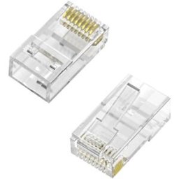Pack 100x Fichas RJ45 8 Fios CAT.6 AWG24 - AISENS