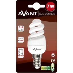 Lâmpada Espiral 7W E14 6400K - AVANTCONNECT