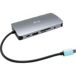 Adaptador USB-C HDMI/VGA c/ LAN + Power Delivery 100W - I-TEC