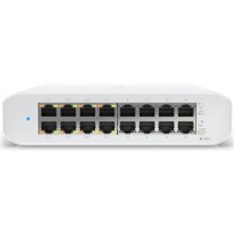 Switch de Rede 16 Portas UniFi Gen2 10/100/1000 Mbps PoE+ (Branco) - UBIQUITI
