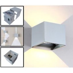 Projector Muro LED Direccionável 6W 3CCT (3000K...6500K) 480Lm (IP65) - Branco