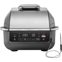 Fritadeira Air Fryer "5-EM-1" 5.7L 1760W c/ Grill (Preto/Prateado) - NINJA