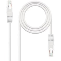 Cabo de Rede RJ45 Cat5e U/UTP Branco (1 metro) - Nanocable
