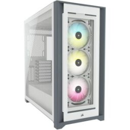 Caixa Extended-ATX Corsair iCUE 5000X RGB Tempered Glass (Branca)
