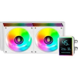MARS-GAMING Water Cooler CPU MLLCDPRO240W 120mm ARGB (Branco) - MARS GAMING