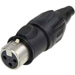 Ficha Canon Fêmea 3 Pinos Série TOP (NC3FXTOP) - NEUTRIK