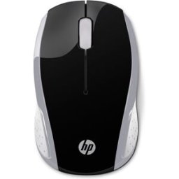 Rato Ótico 200 Wireless 1000DPI (Preto/Prateado) - HP